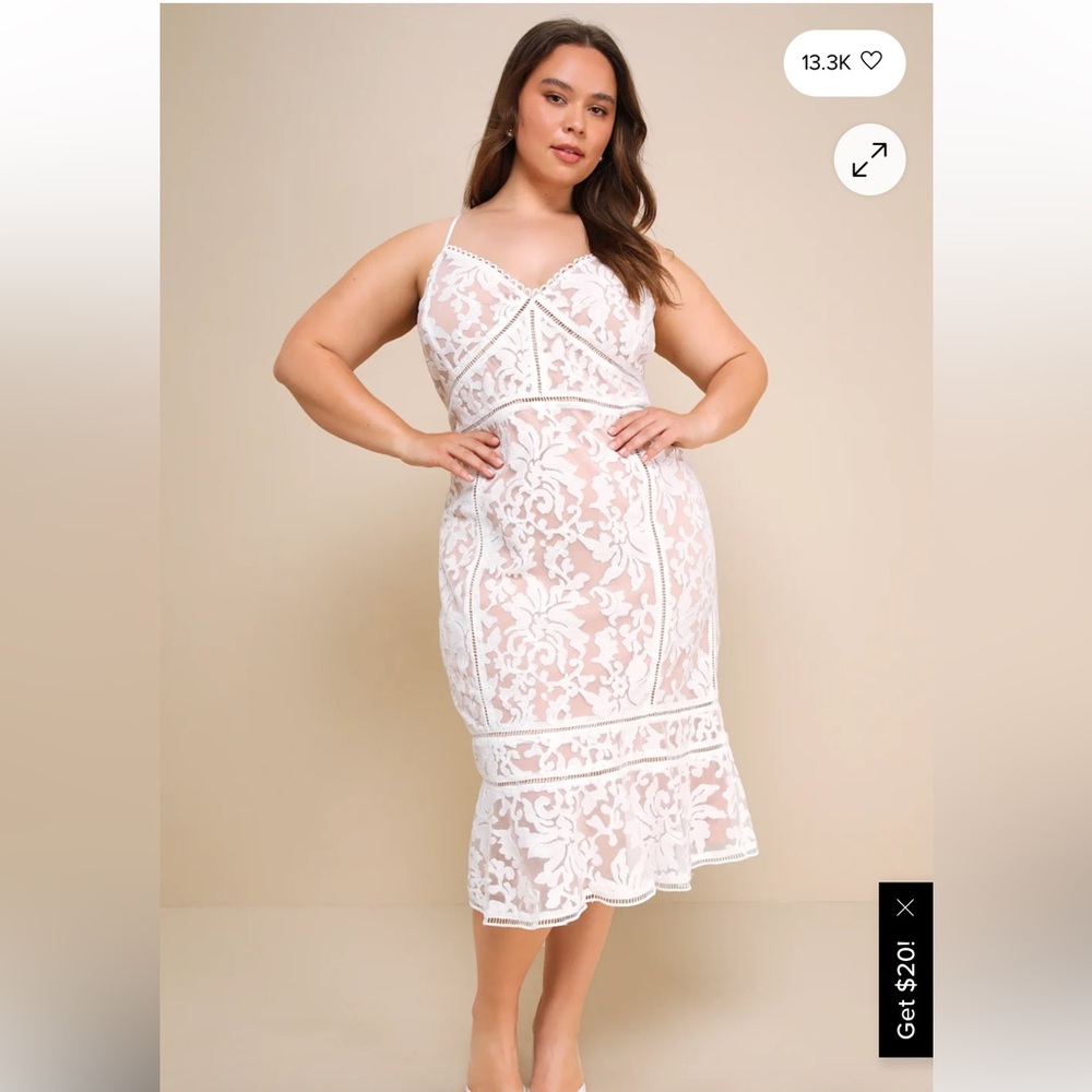 Lulus bridal dress